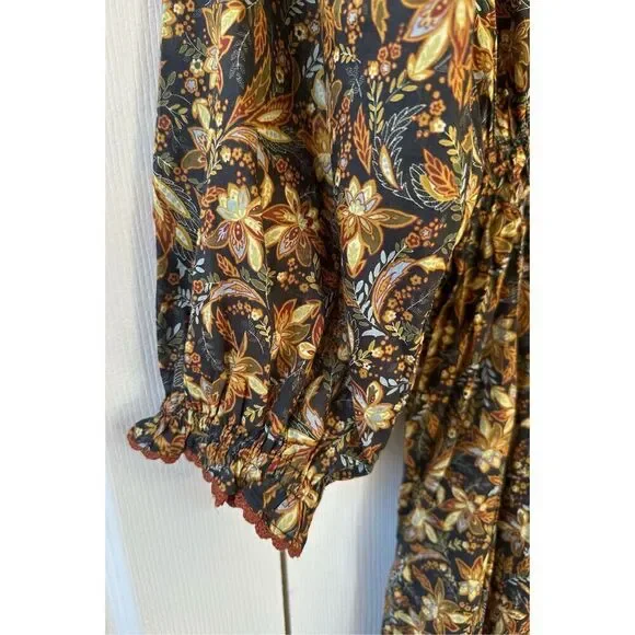NWT Doen Delfina Organic Cotton Floral Maxi Dress Small - Picture 11 of 11